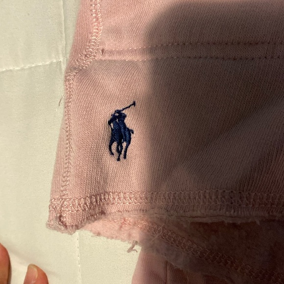 POLO RALPH LAUREN DISTRESSED PINK SHORT SET SIZE MEDIUM - Picture 5 of 6